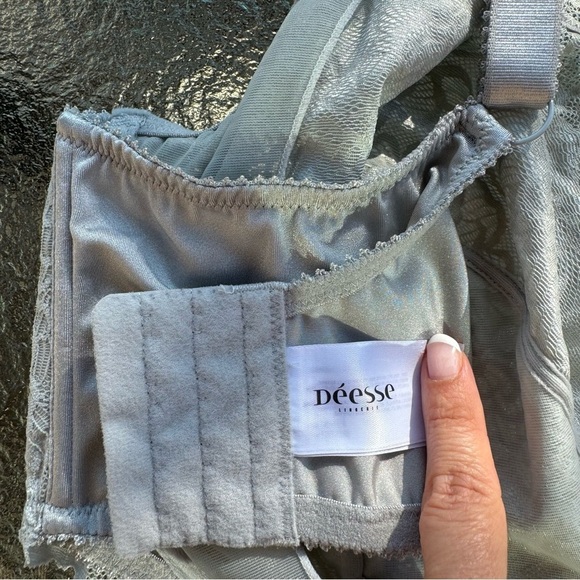 Reitmans DEESSE Blue Lace Bra 44G Unlined New Soft Girl Dreamy Ethereal Romantic - Picture 7 of 13